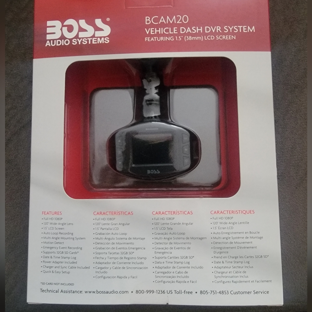 BOSS Audio Systems BCAM20 Car DVR System Featuring 1.5 Inch LCD Screen - Picture 2 of 9